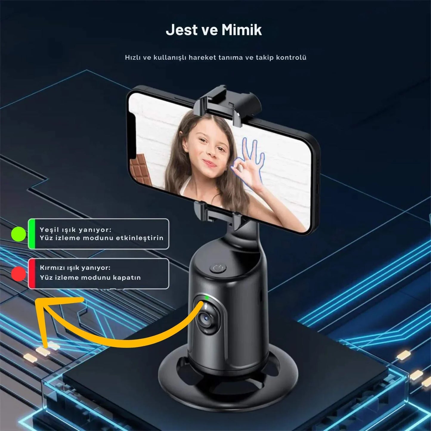 PROTRİPOD™  P01 360° YAPAY ZEKALI TRİPOT